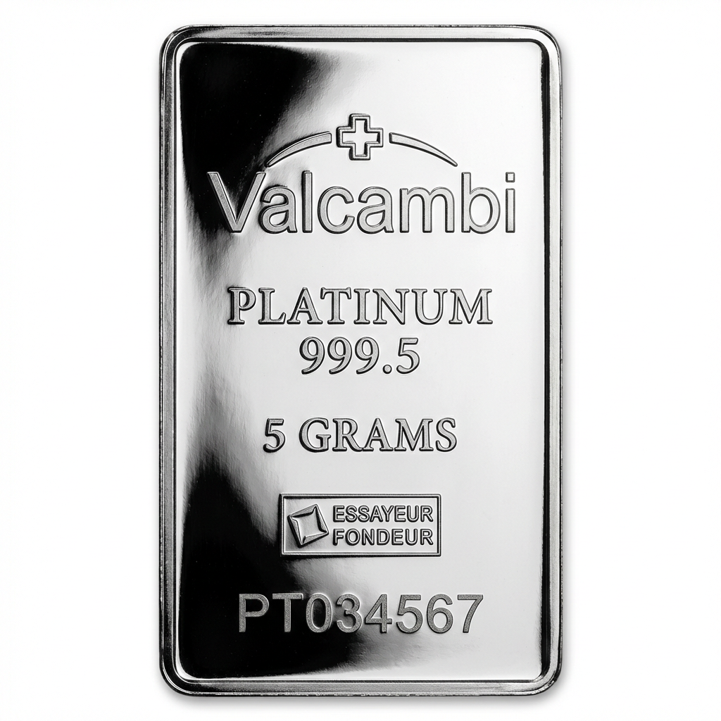 Valcambi 5g Platinum Bar