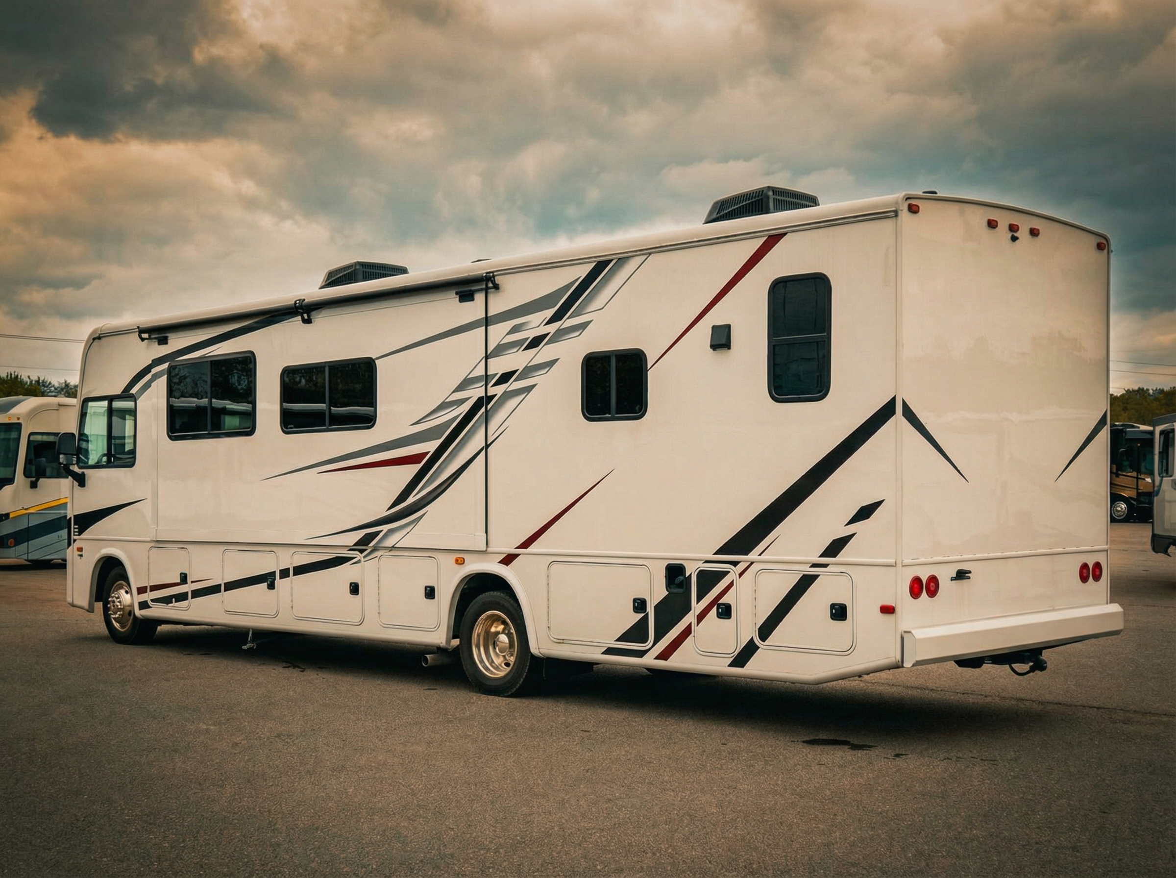 Class A Gas RV with Open Fuel Cap-No Protection