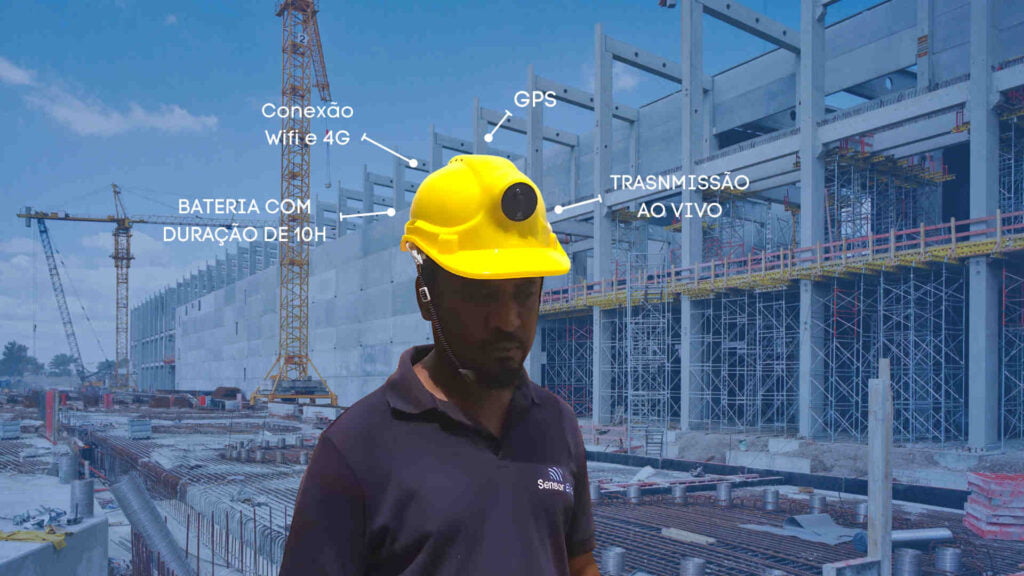 Engenheiro civil realizando perícia em obra