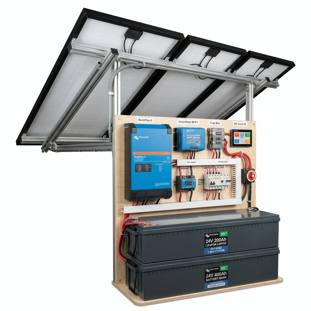 Celovit off-grid solarni sistem za avtodom 1,6 kW+ – nakup v Sloveniji