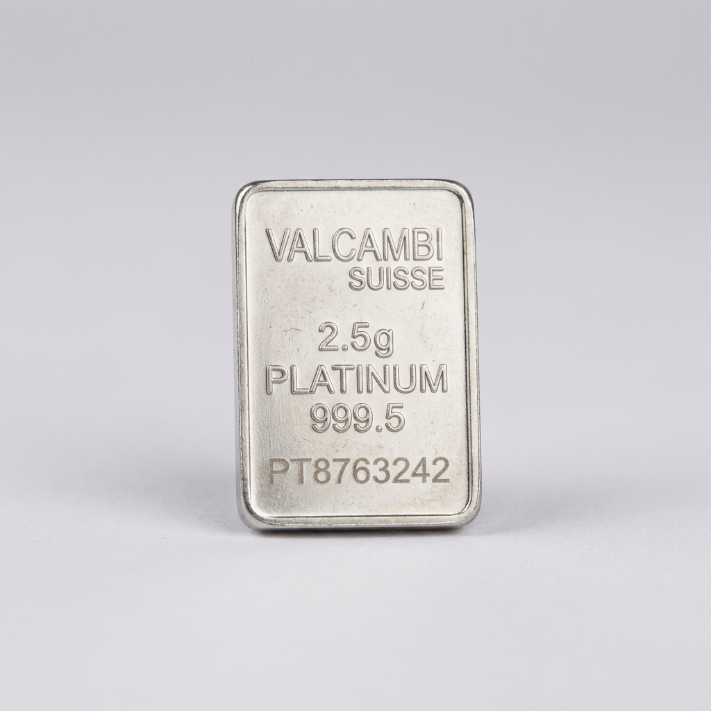 Valcambi 2.5g Platinum Bar