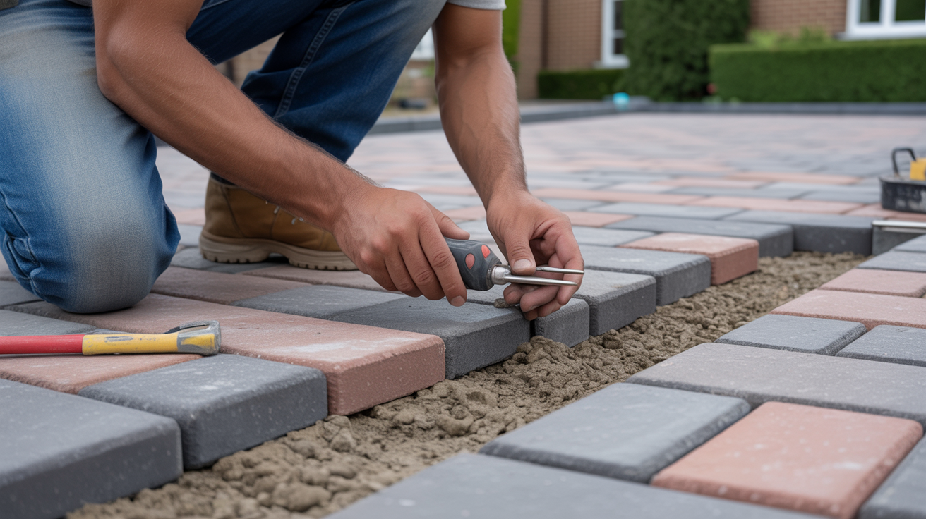 Driveway Repairs - installation process