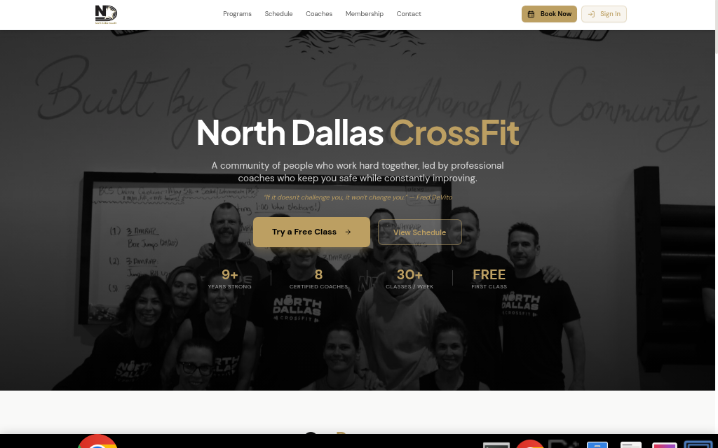 North Dallas CrossFit website