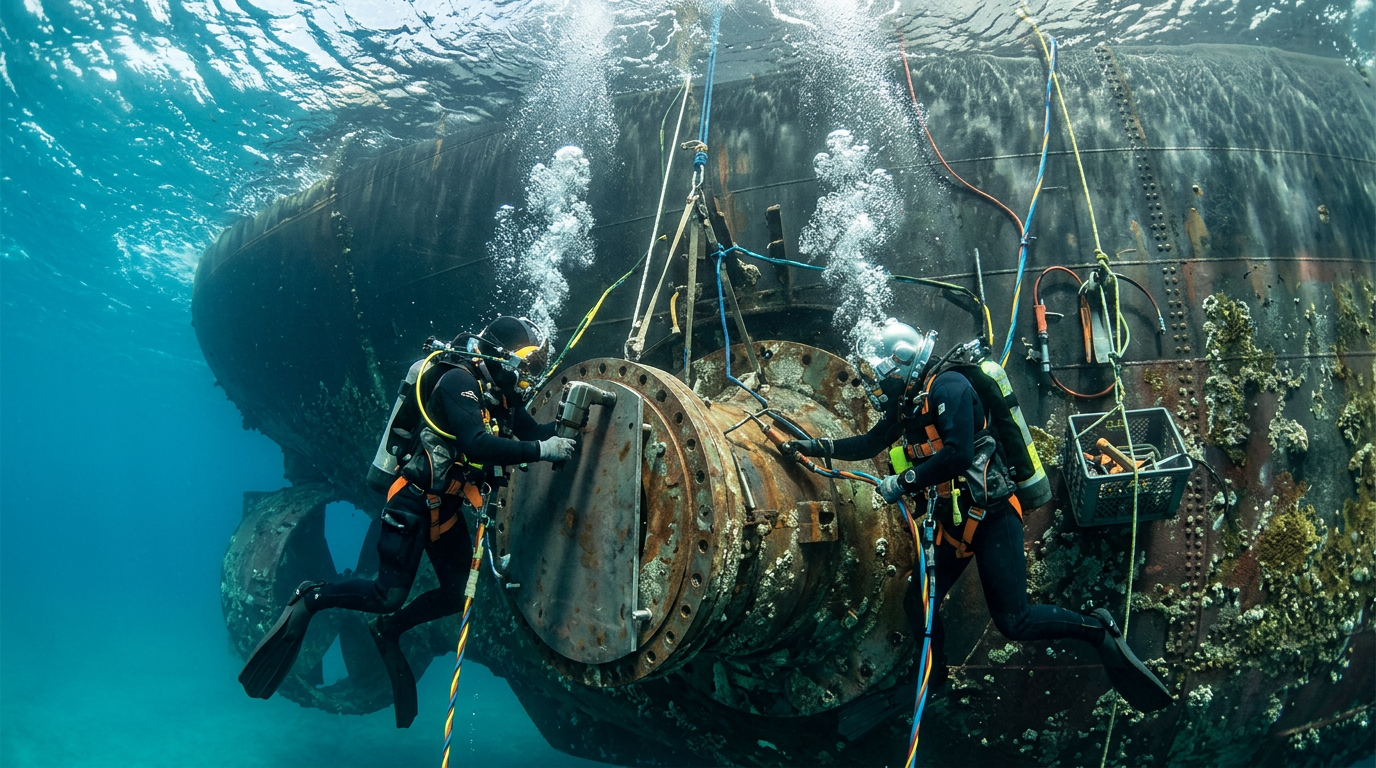Afloat Thruster Flange Repair Highlights Drydock Avoidance Economics