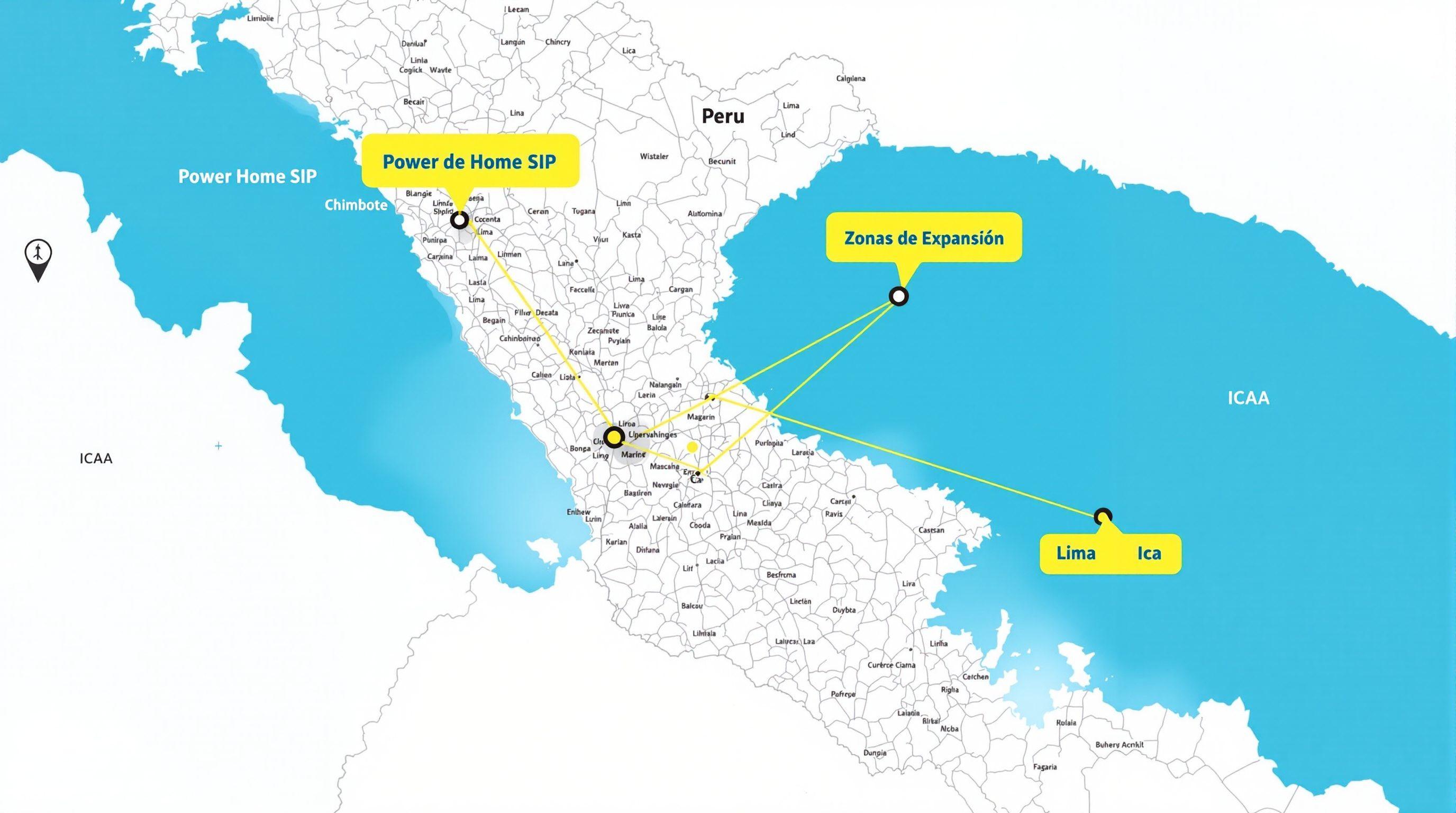 Mapa de cobertura Power Home SIP