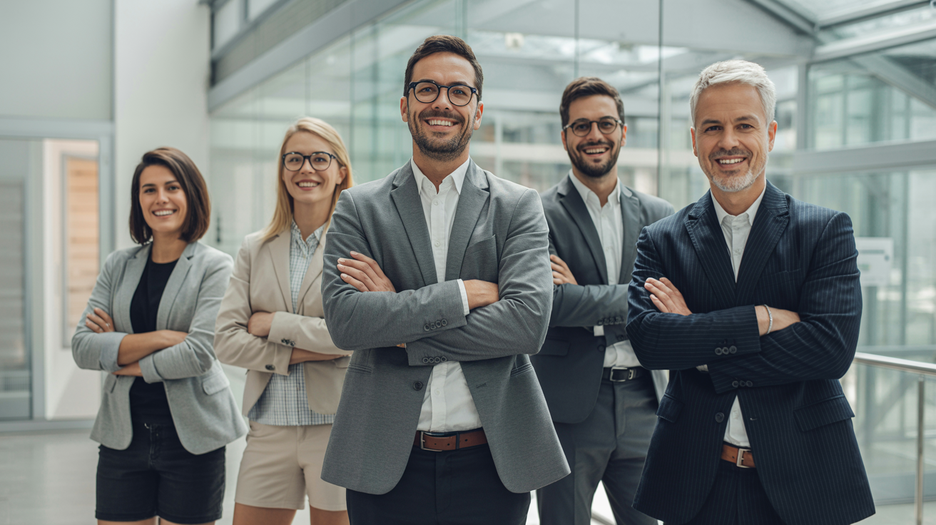 Professional CCIT Management team in modern office