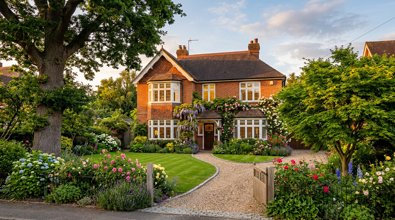 Beautiful UK home with well-maintained garden