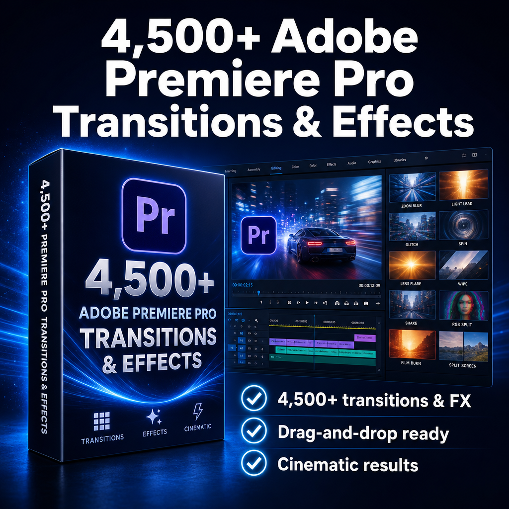 4,500+ Adobe Premiere Pro Transitions & Effects