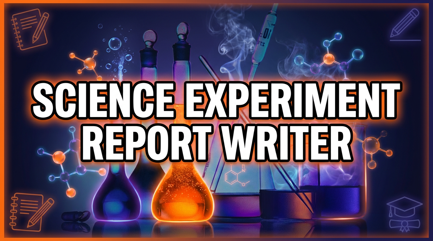 Science Experiment Report Writer