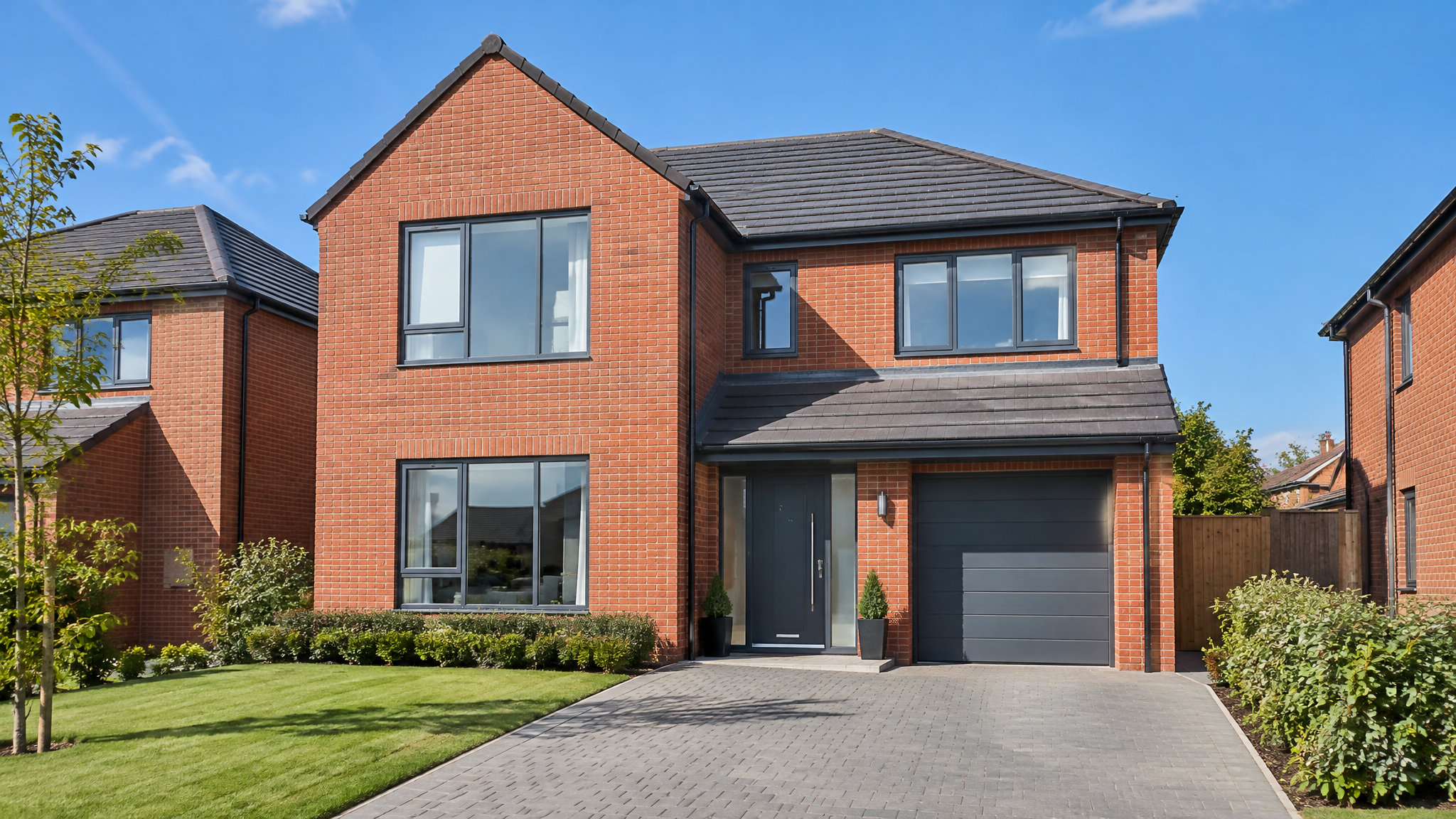 Modern UK brick house