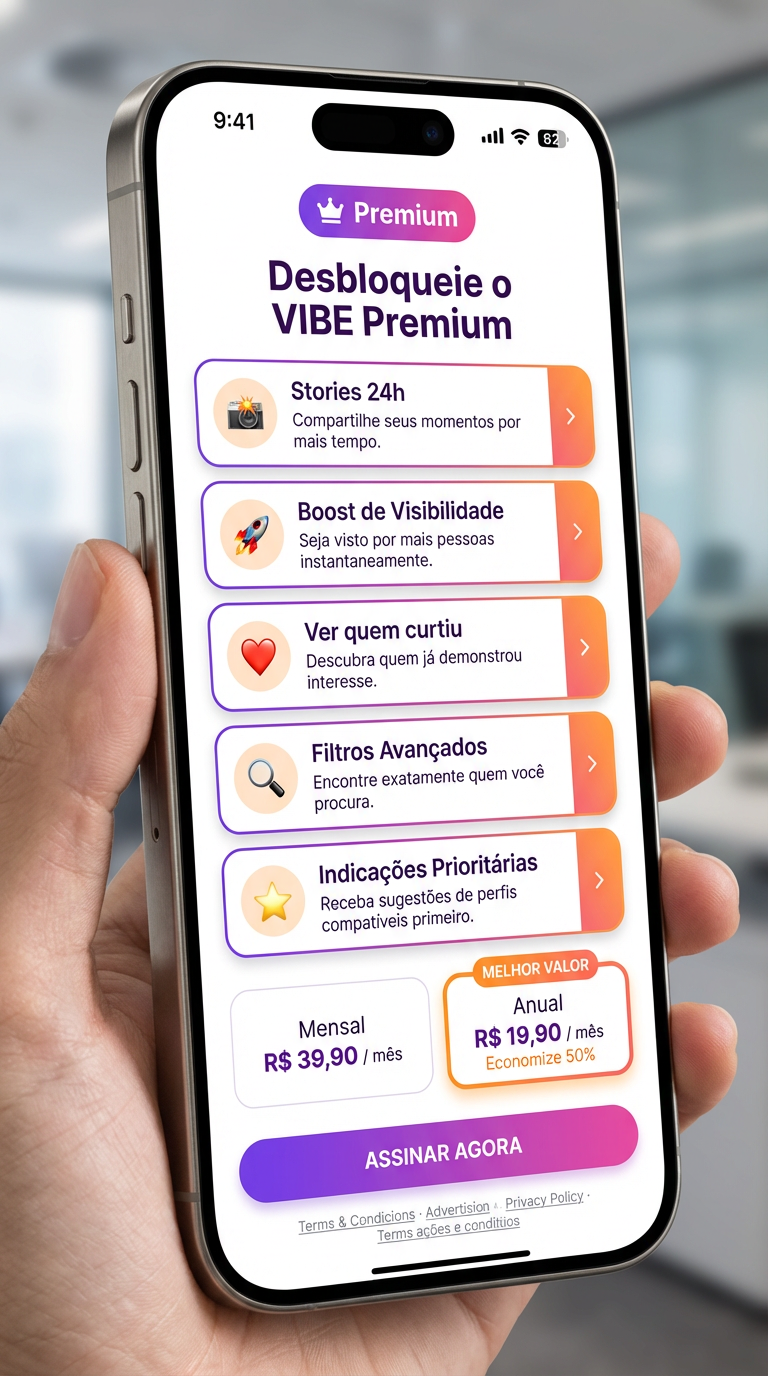 VIBE App - Recursos Premium