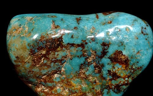Sky-blue turquoise stone