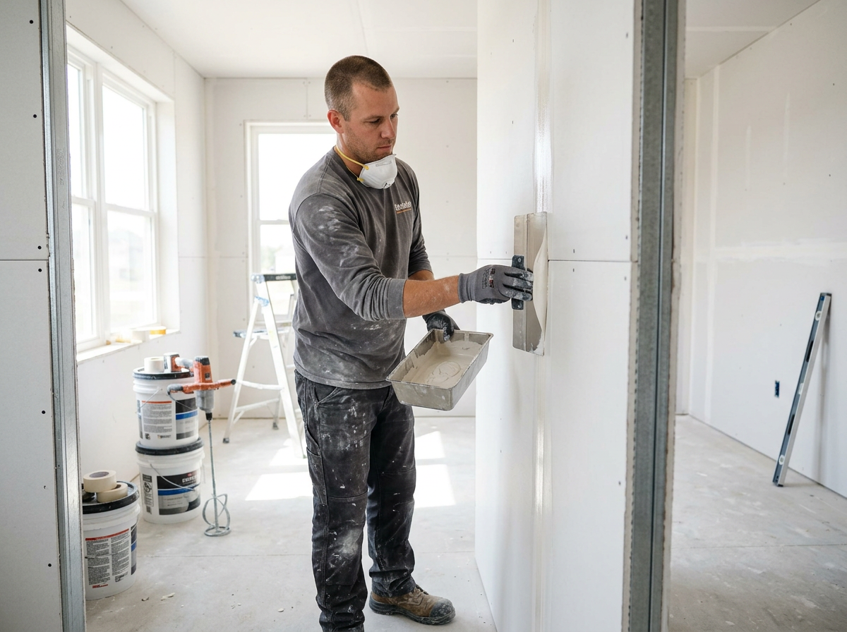 Smooth finished drywall in a remodeled Miami interior