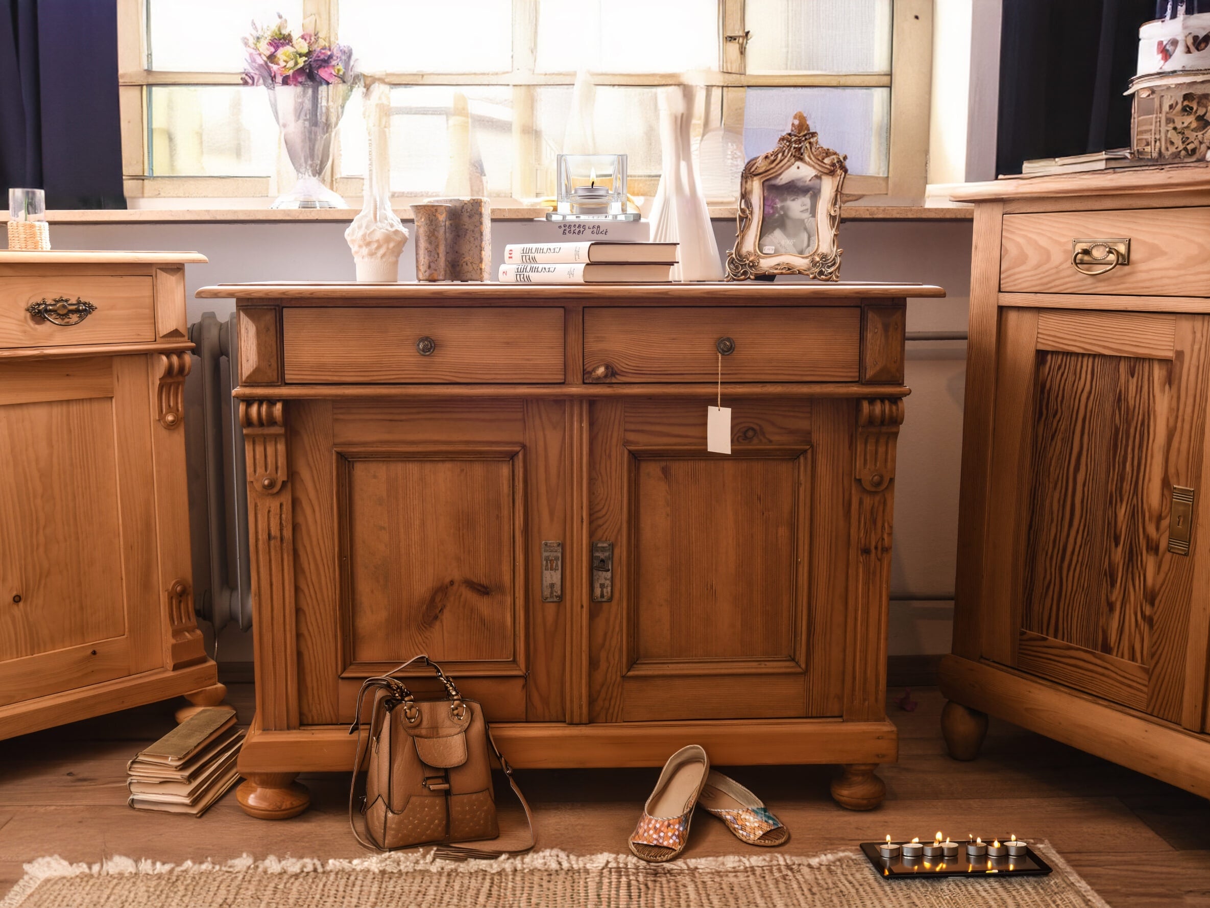 Restaurierter Bauernschrank von 1847