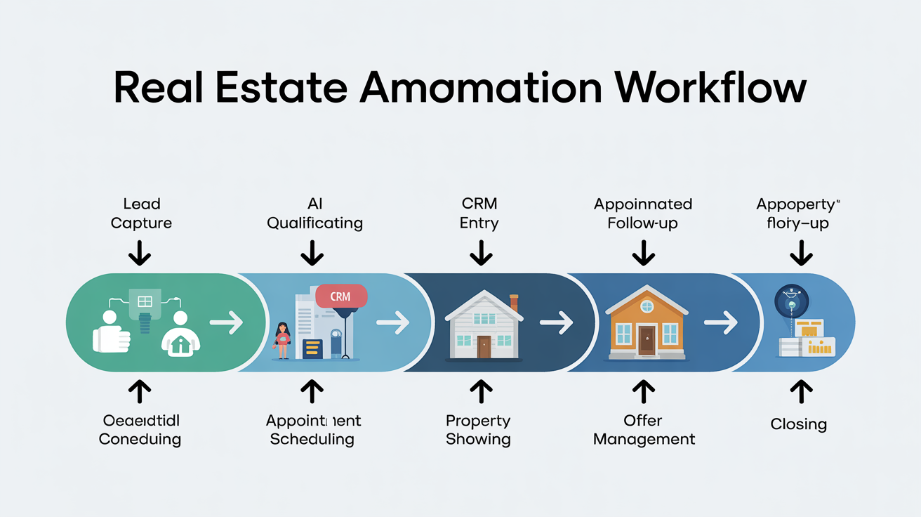 Real estate automation workflow diagram