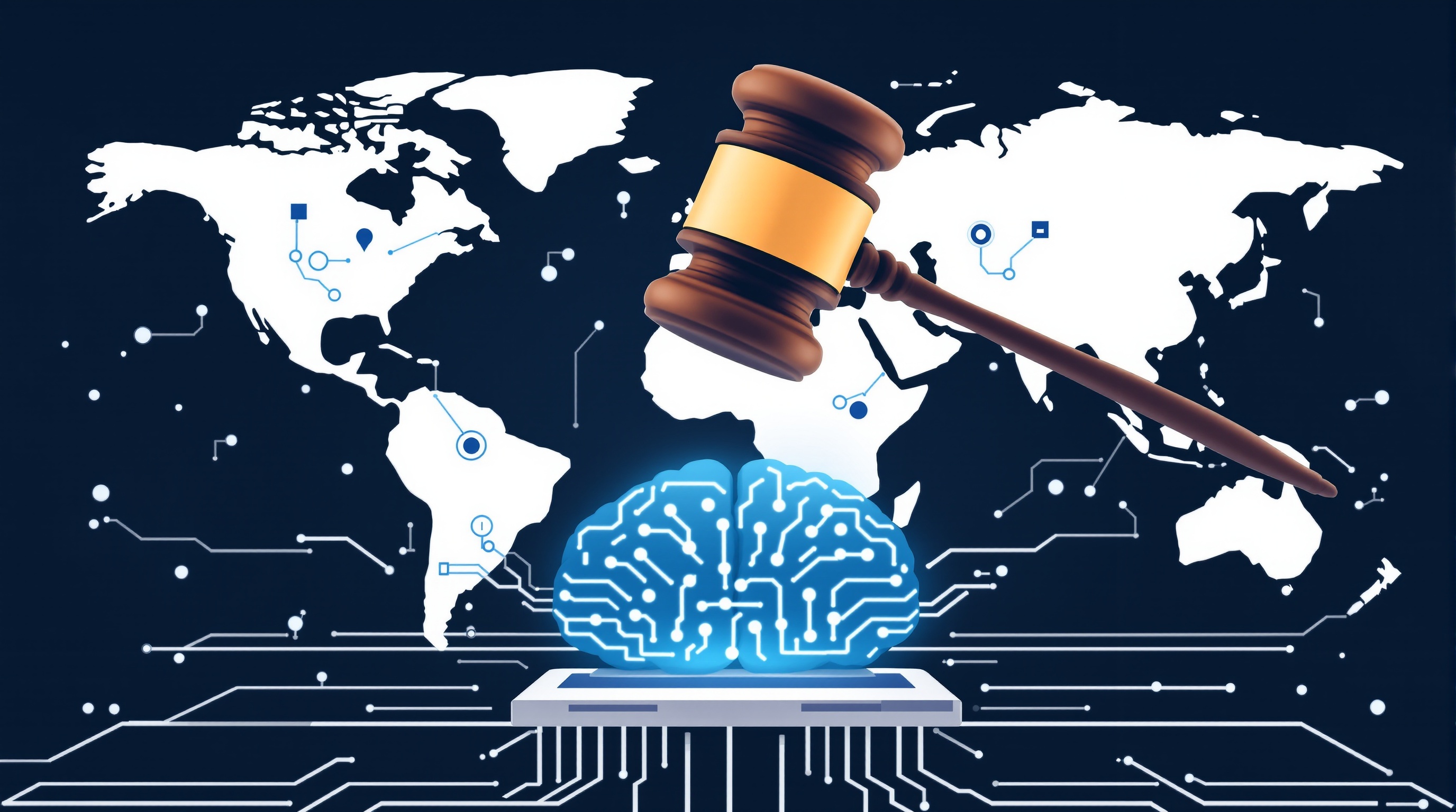 A Grande Muralha Regulatória: Como o Mundo Tentará Domar a IA em 2026