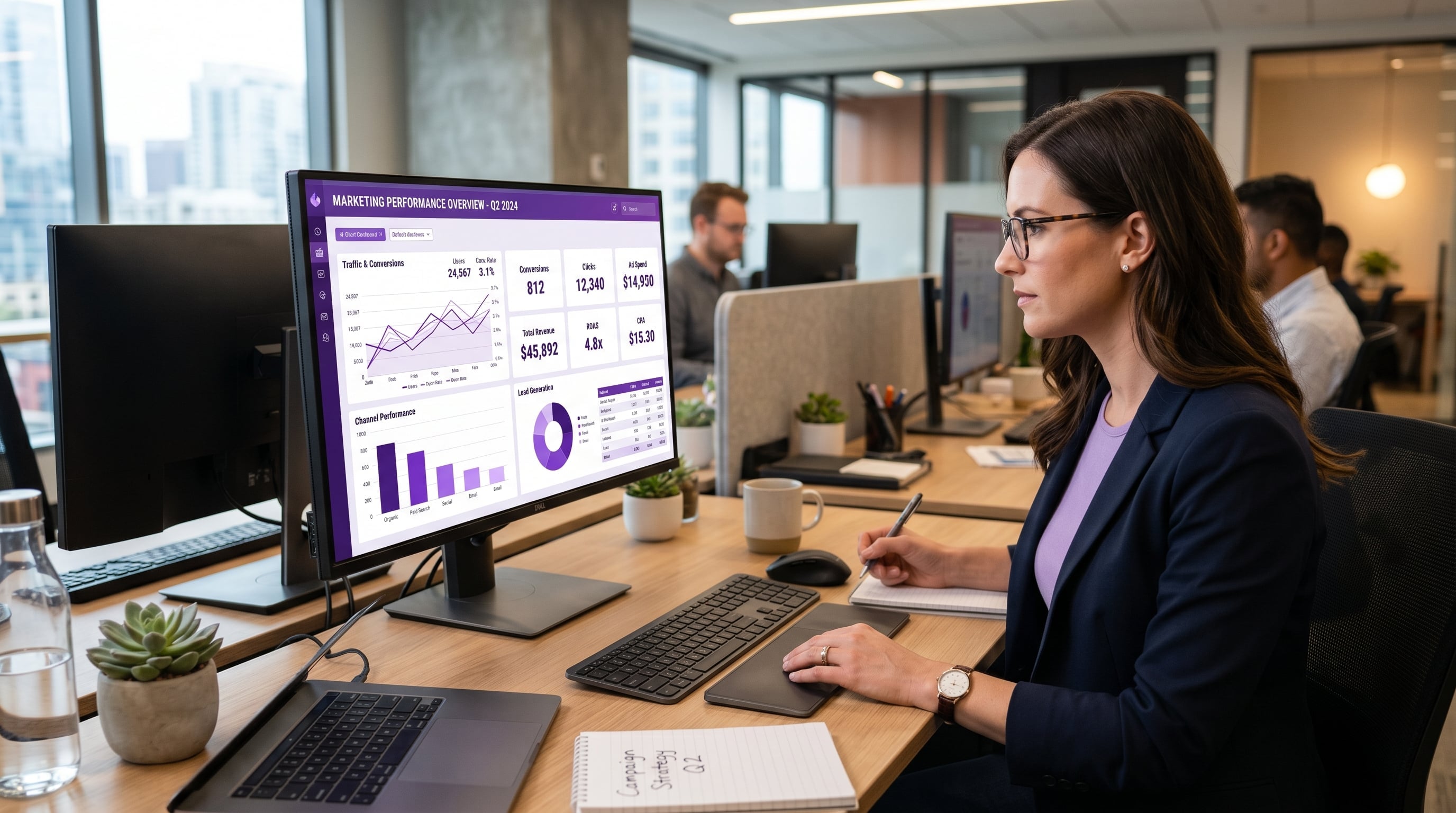 Dashboard de marketing digital y analytics