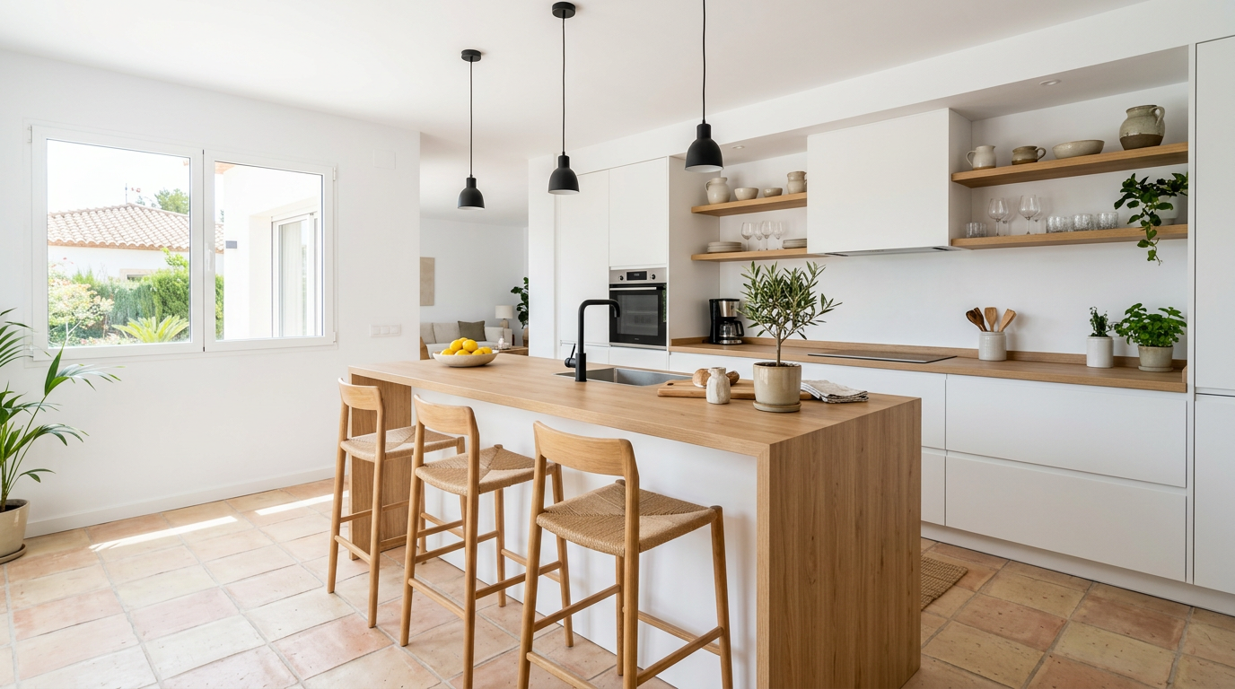 Reforma de cocina moderna en Chiclana de la Frontera