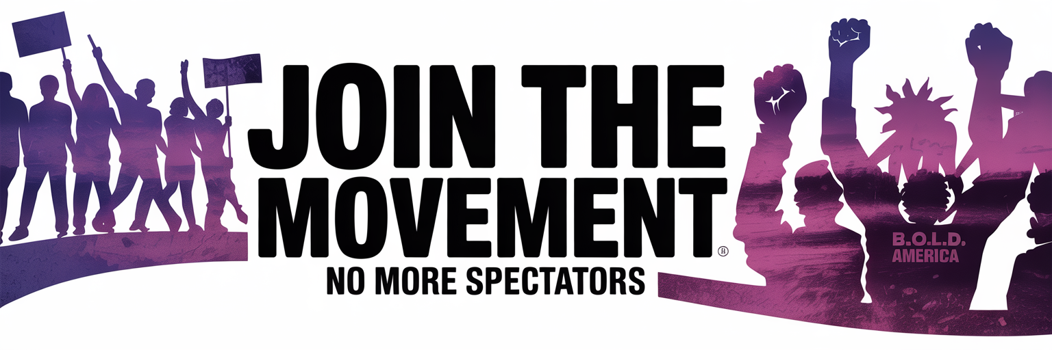 Movement Banner - Join the Movement - No More Spectators