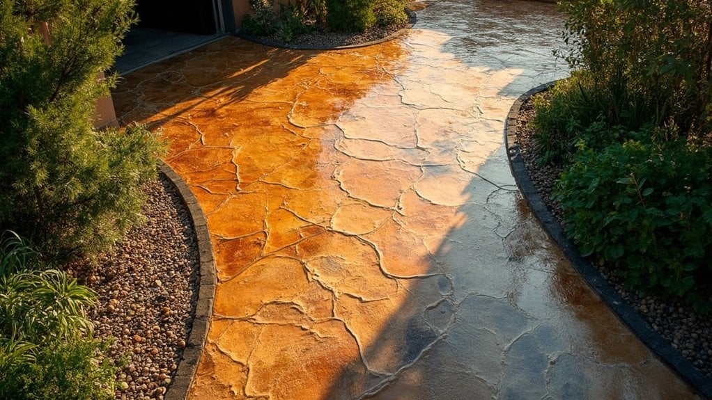Resin bound driveway in different colours