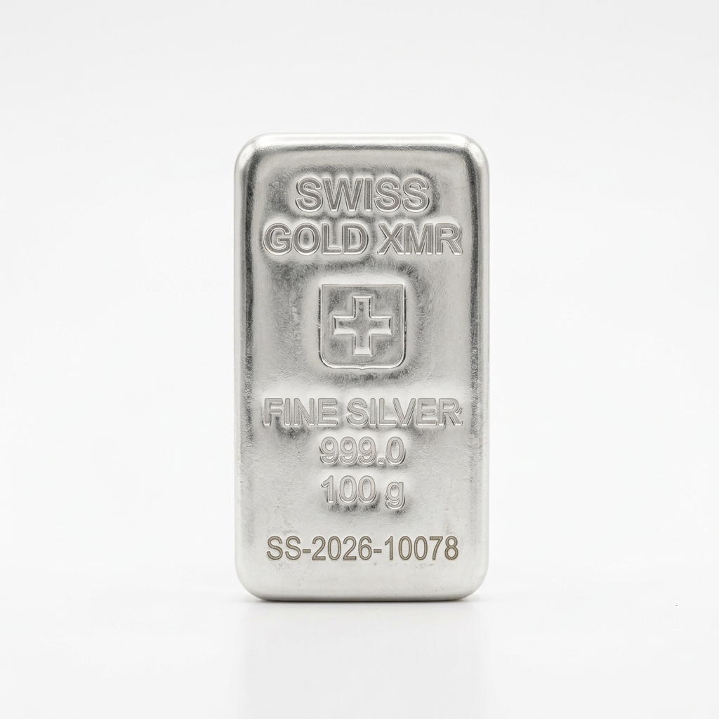 100g Silver Bar Heraeus