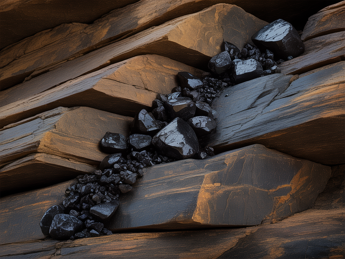 Formation géologique du Shilajit dans les roches himalayennes