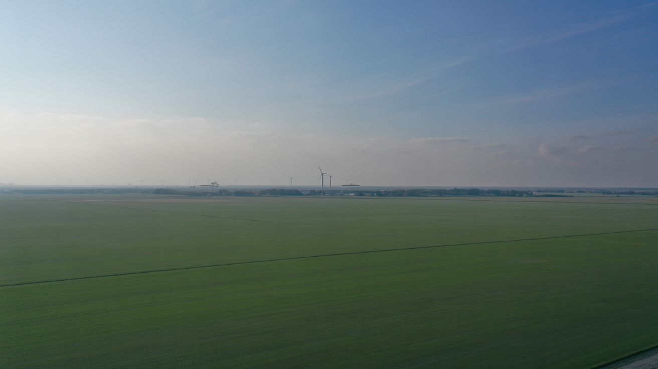 Wilstermarsch Landschaft mit Windkraftanlagen