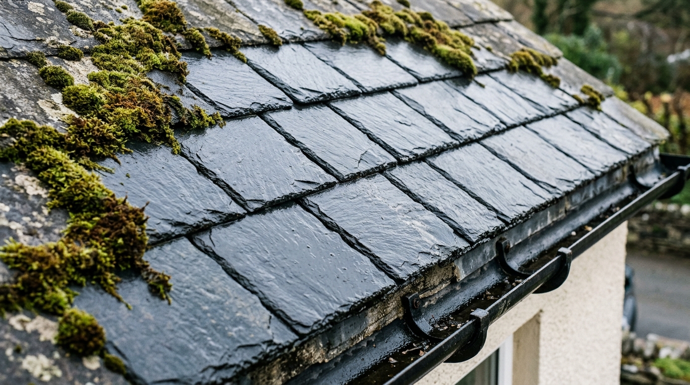 Roof Cleaning work by Irish Shine
