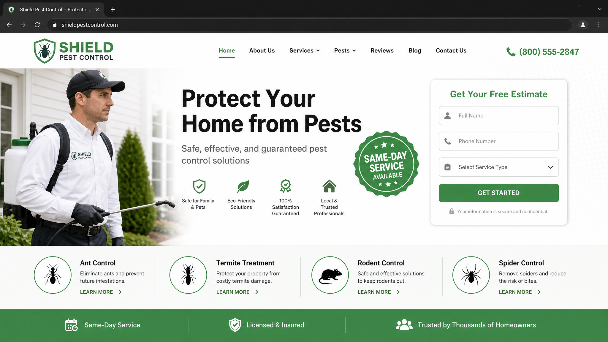 Sample — Pest Control Company