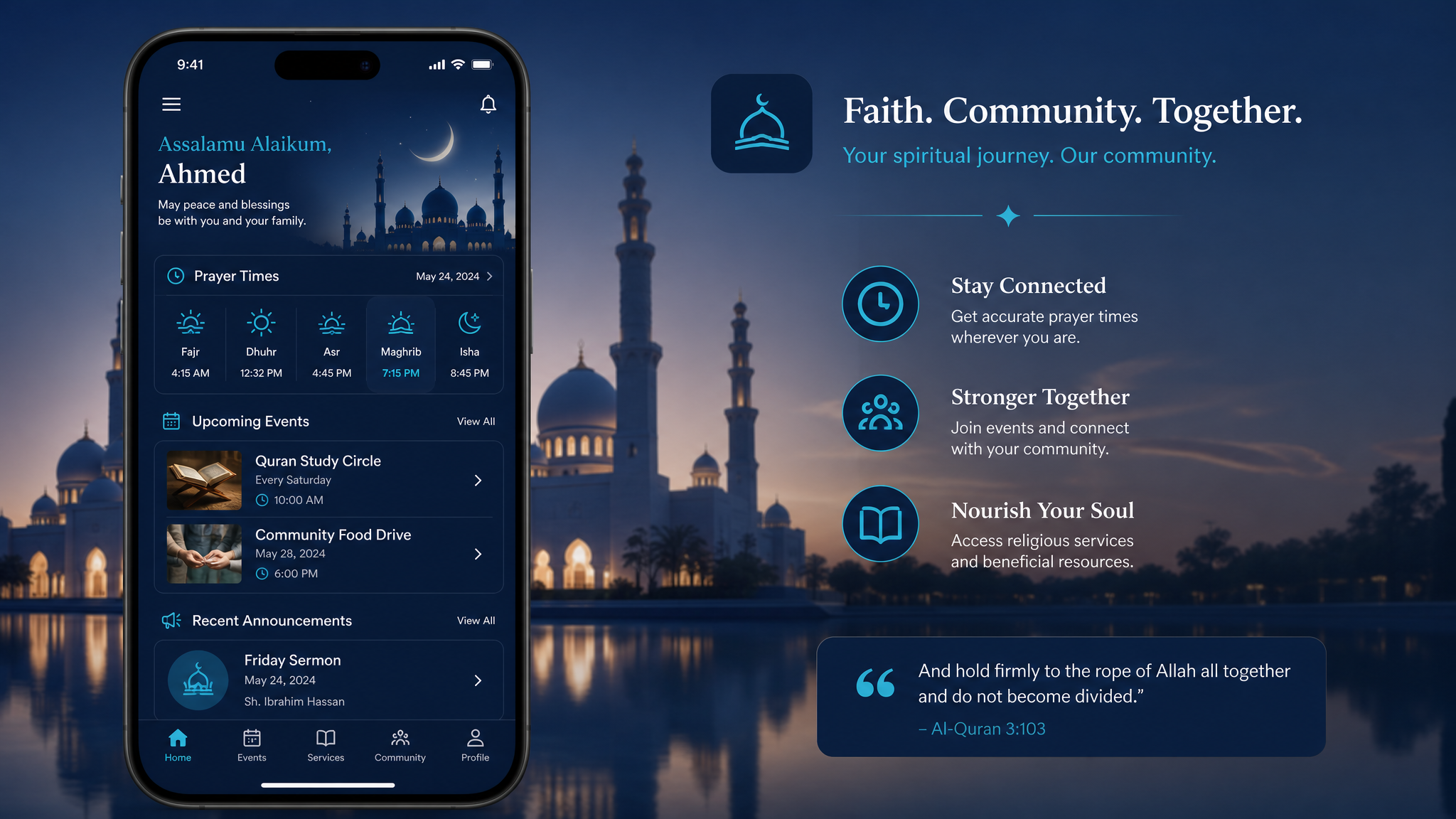 Devine Unity - All-Faith Community Services Mobile App