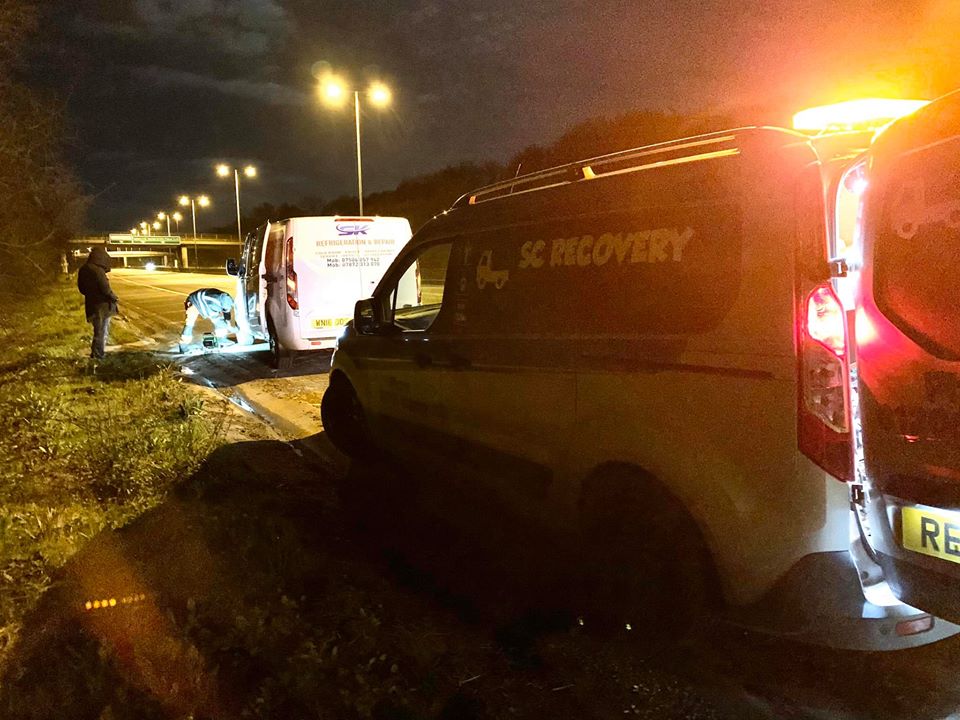 SC Recovery Services branded vehicle