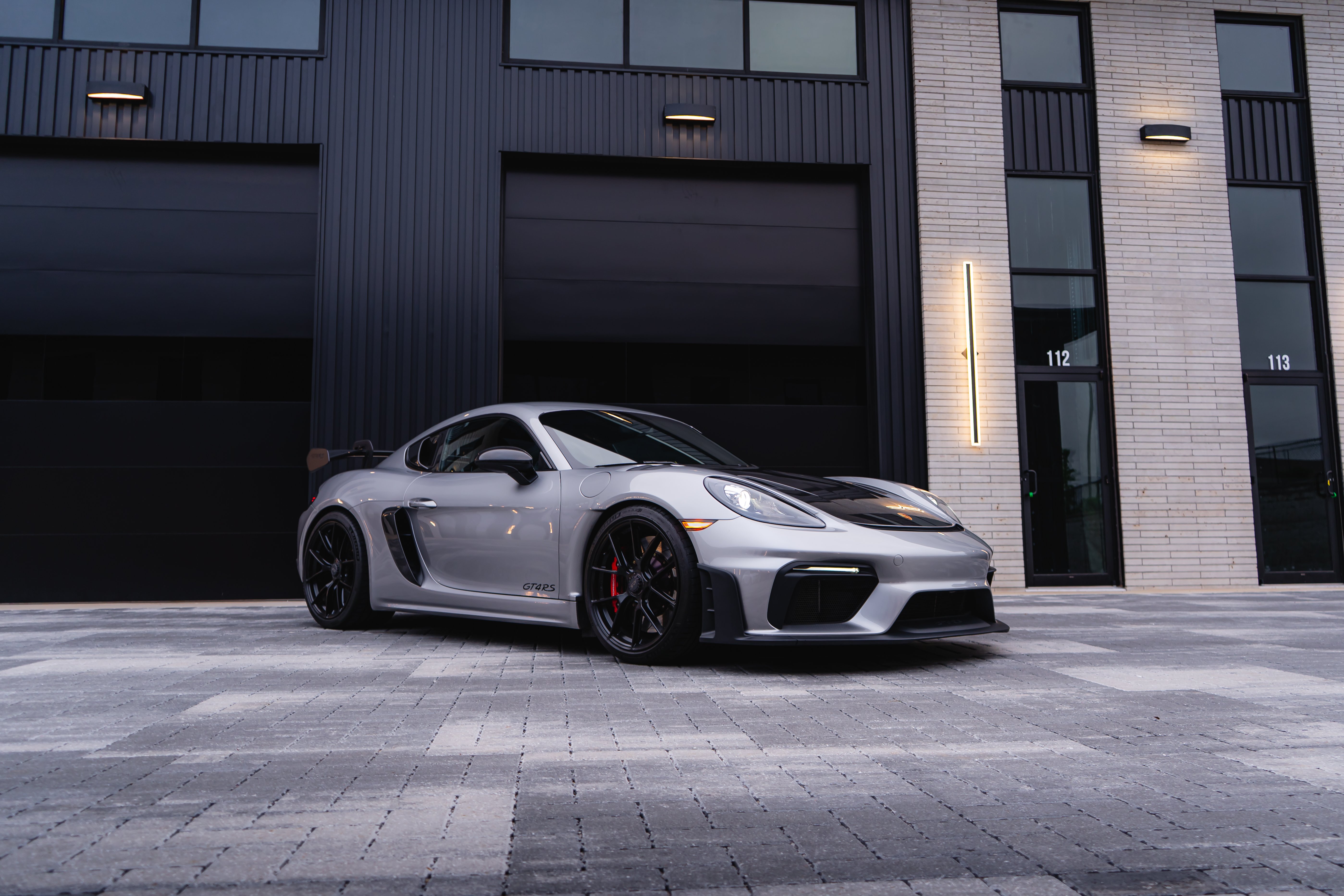 Tail light detail with carbon fiber GT4RS wing endplate