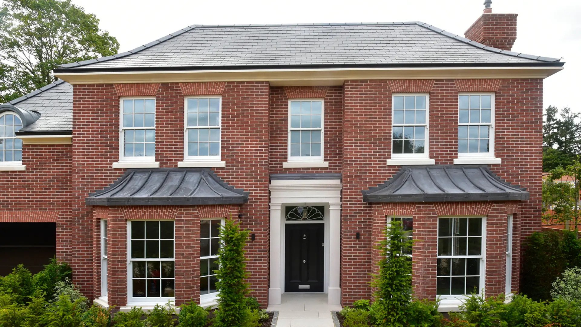 Georgian sash window and facade renovation