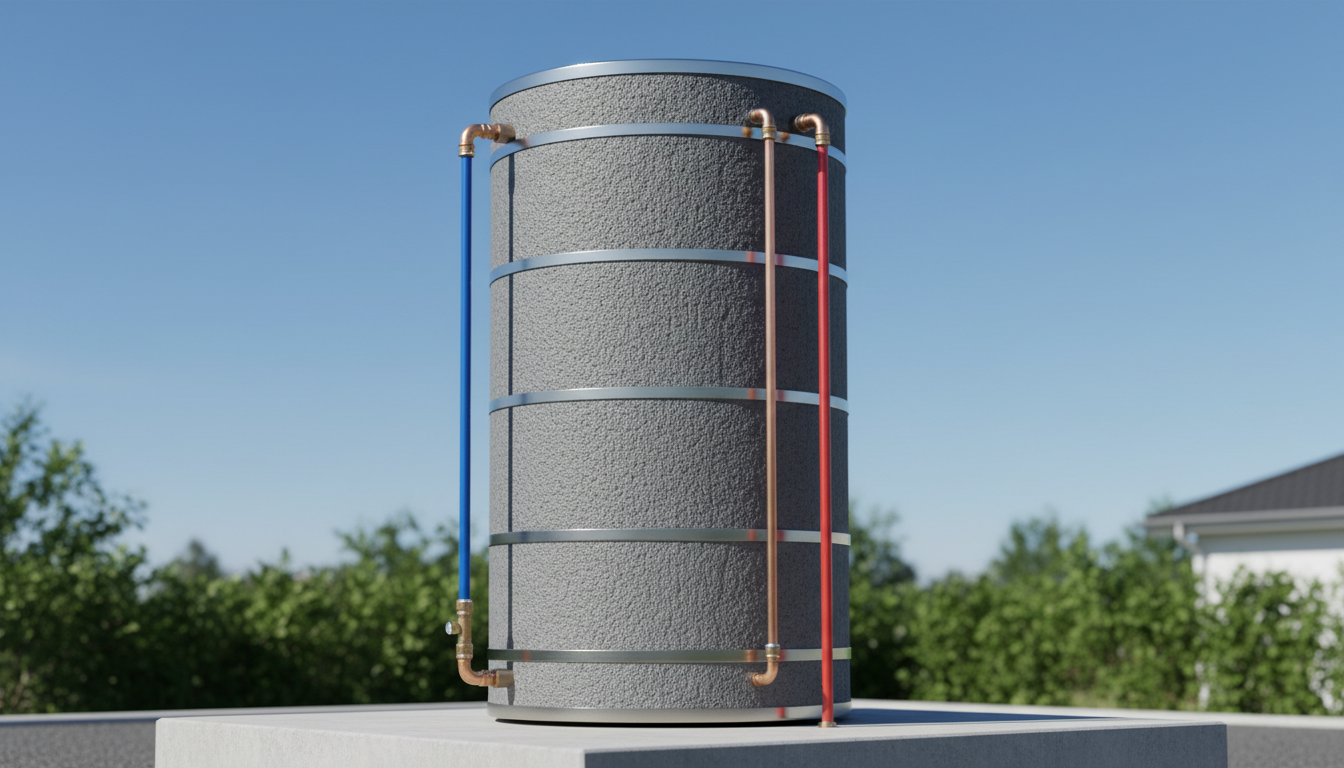 Reservatório térmico boiler solar