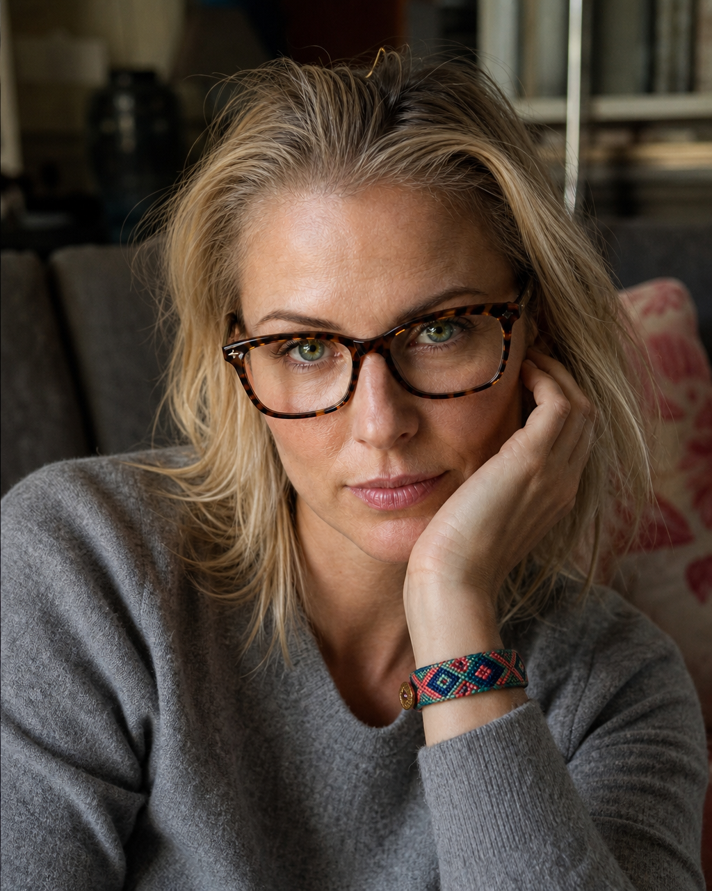 Elizabeth Groch wearing the Chichicastenango Wrap