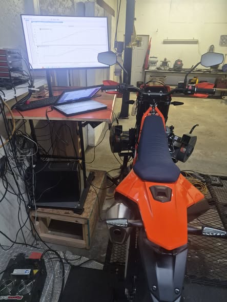 2026 KTM 690 SMC R on the JB dyno