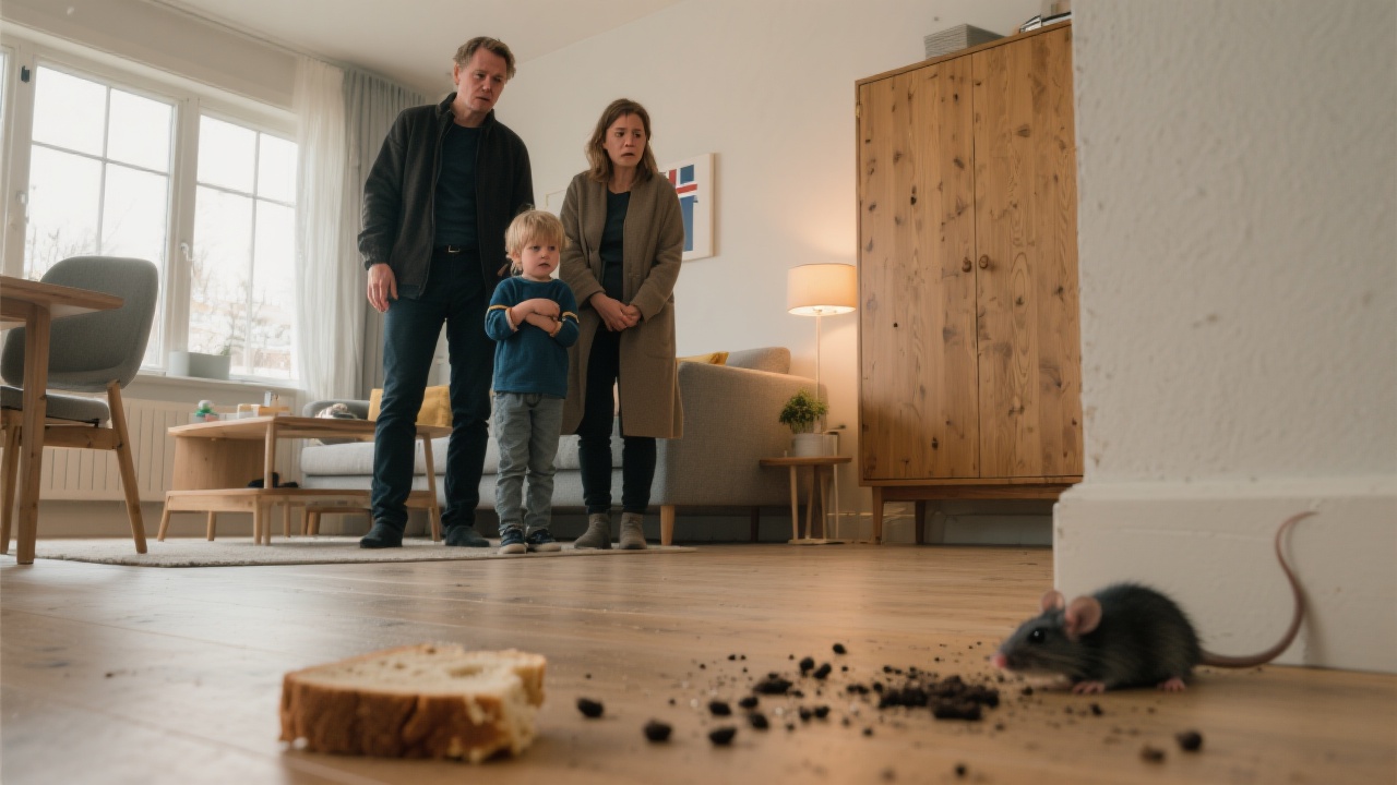 Bekymret familie oppdager tegn på mus i huset