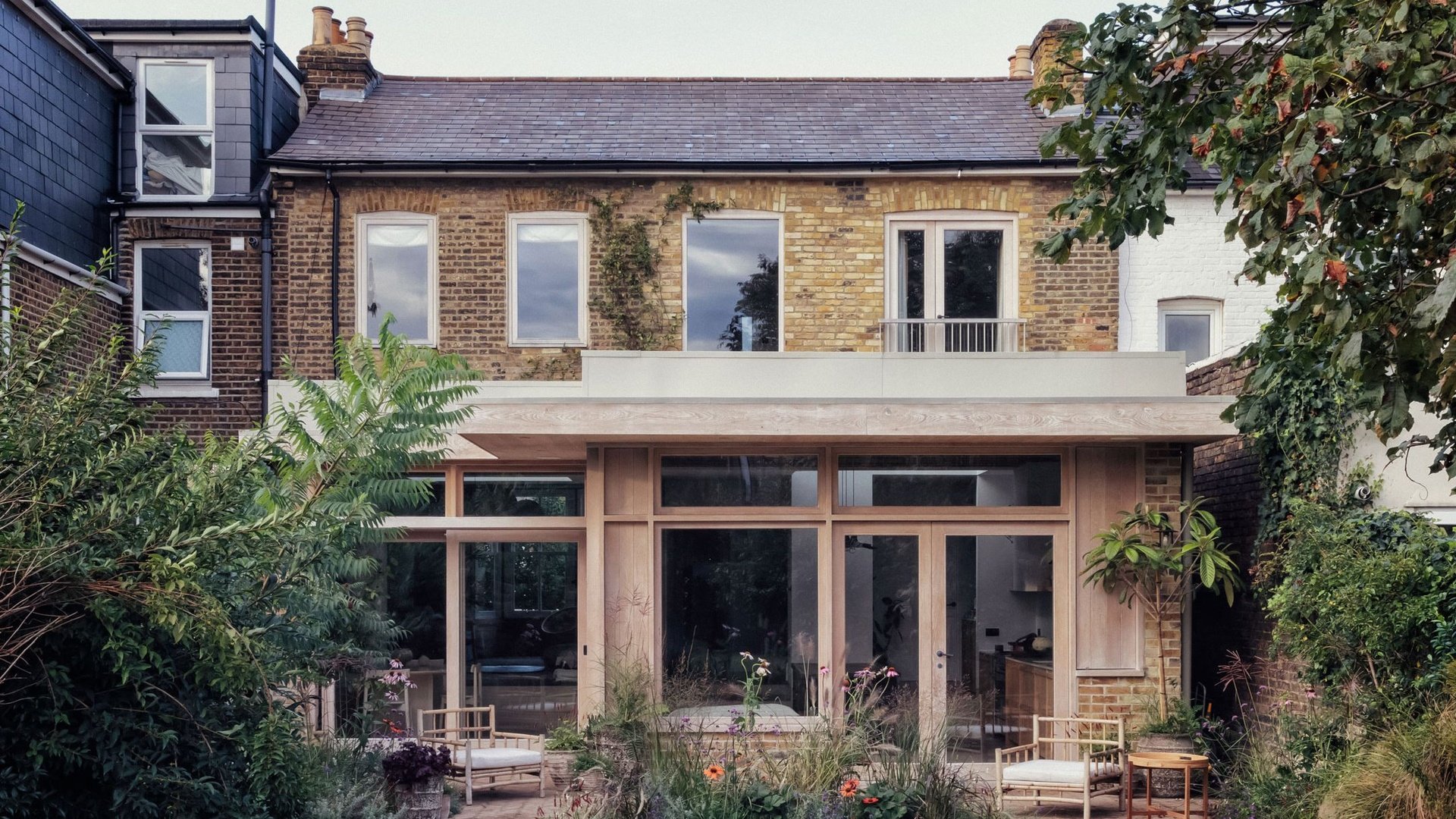 Beautiful UK house with traditional tile roofing
