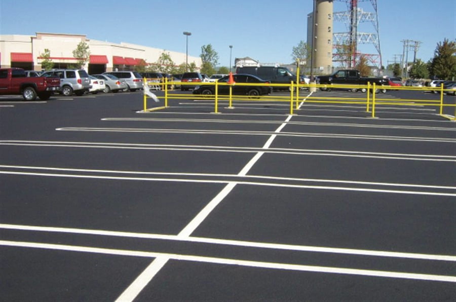 Completed parking lot project