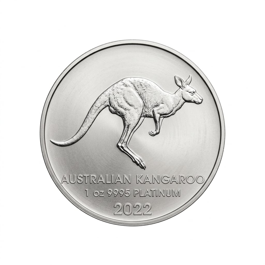 Perth Mint 1 oz Kangaroo 2022 Platinum Coin