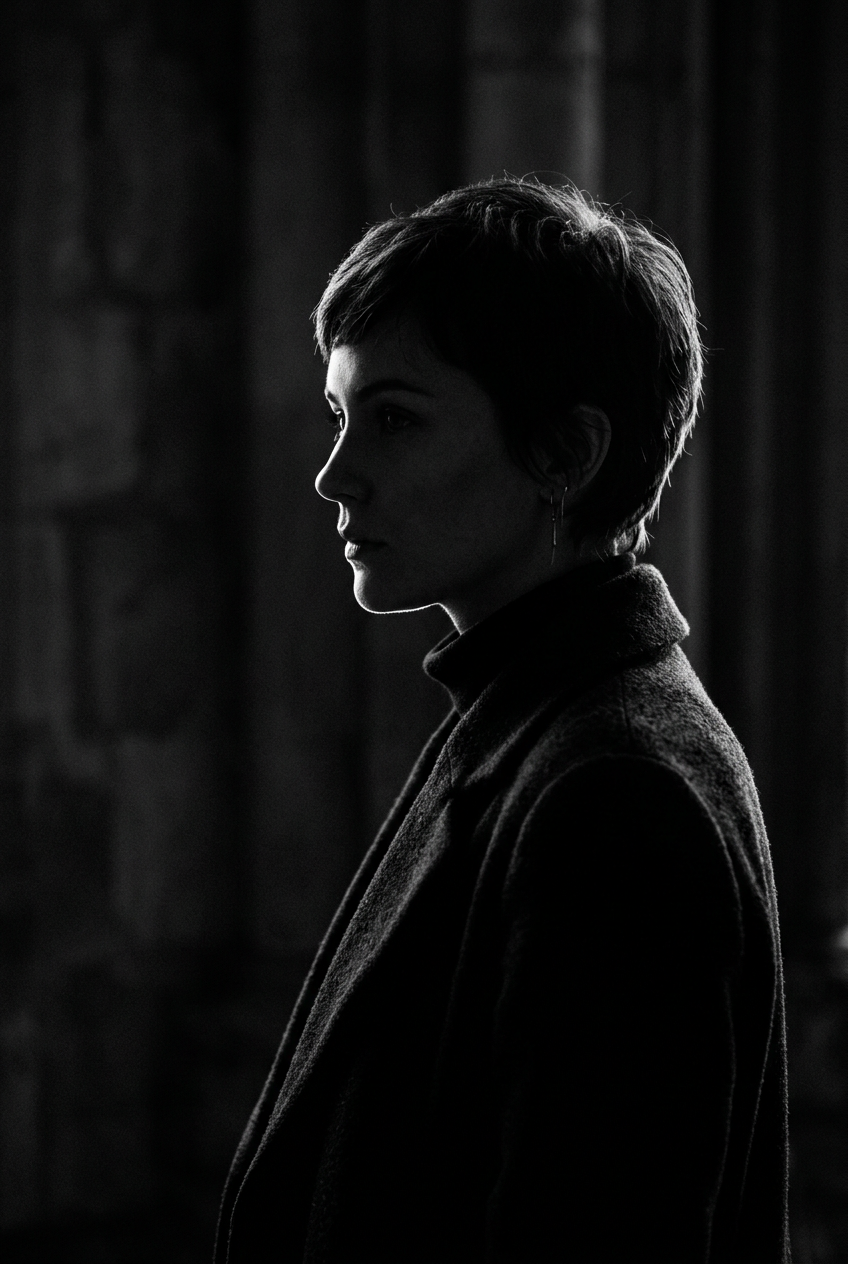 Noir Cinematic preset example - Moody & Dark style
