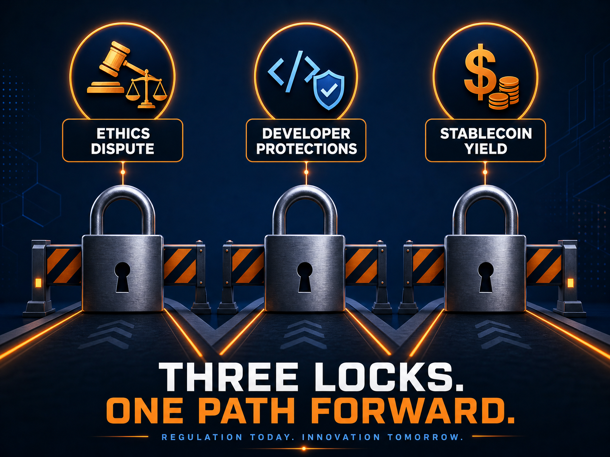 Three obstacles blocking CLARITY Act crypto regulation 2026 Senate vote