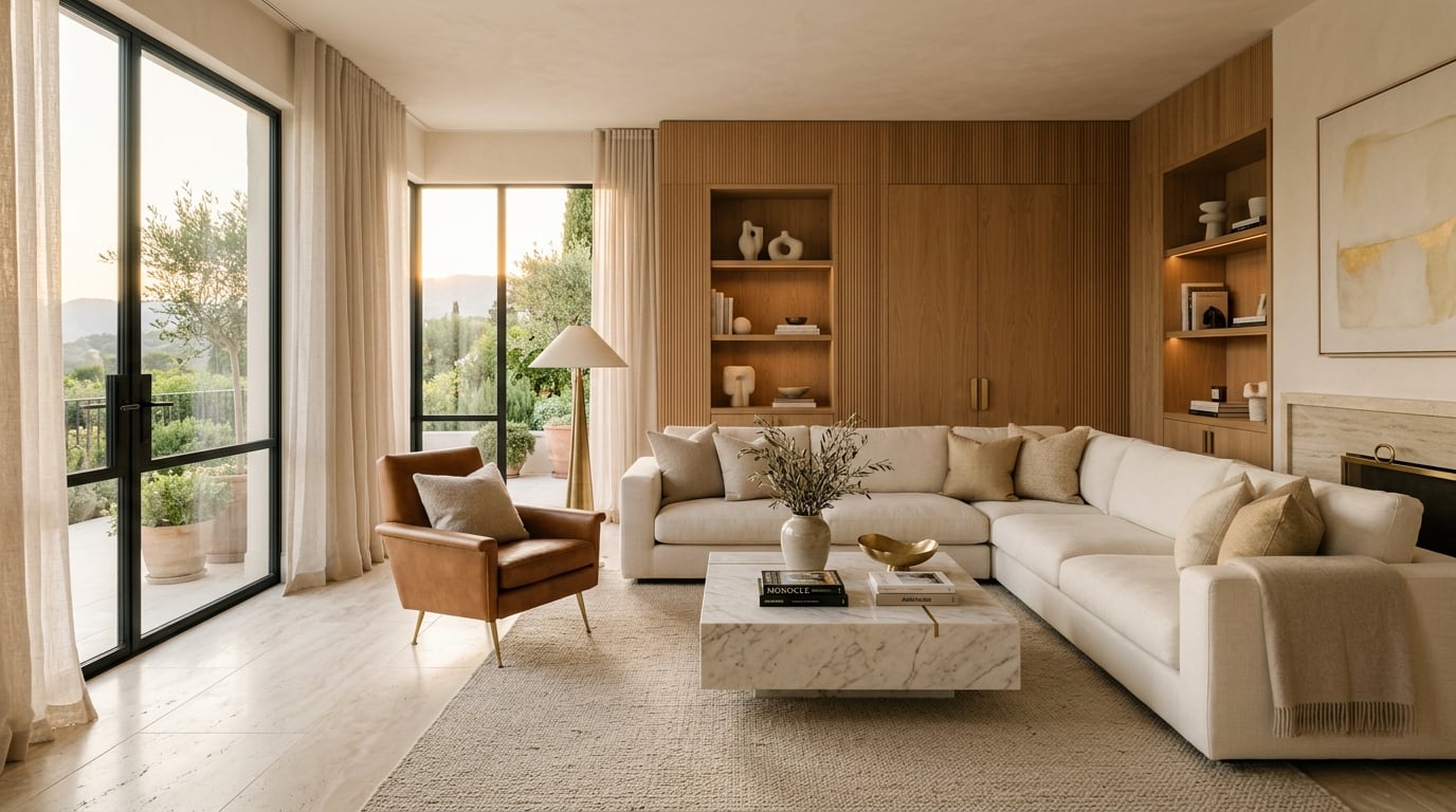 Luxury living room interior design