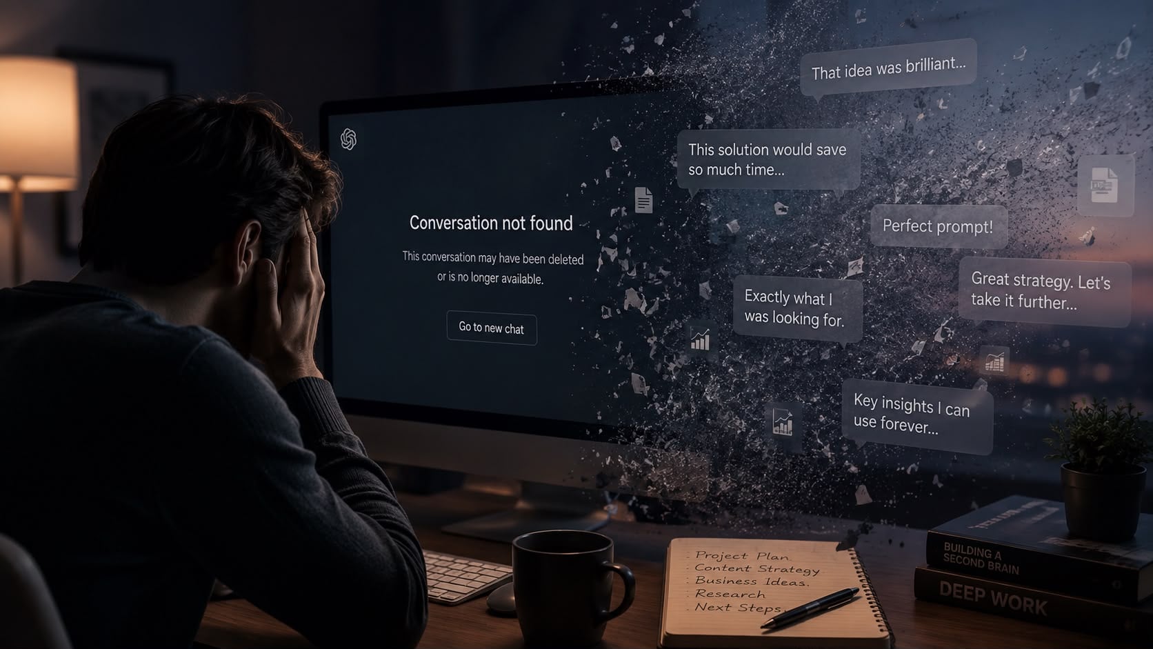 Lost AI conversations — Conversation not found