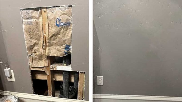 Smooth drywall repair and patching