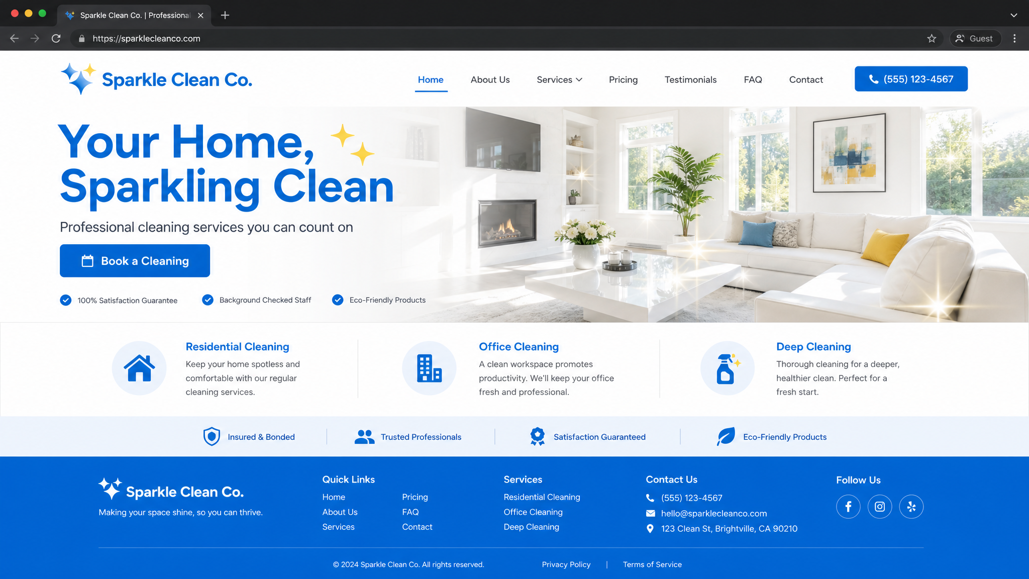 Sample — Cleaning Company