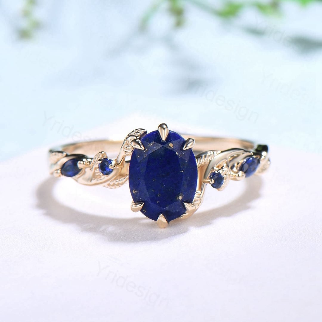 Lapis Lazuli ring showcasing the stone's distinctive color and setting