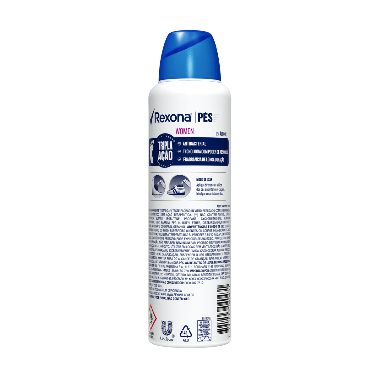 Desodorante Para os Pés Rexona Women Antibac 153ml