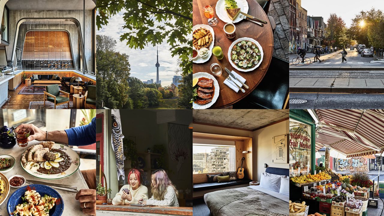 Leslieville neighborhood with Queen Street East shops and residential streets