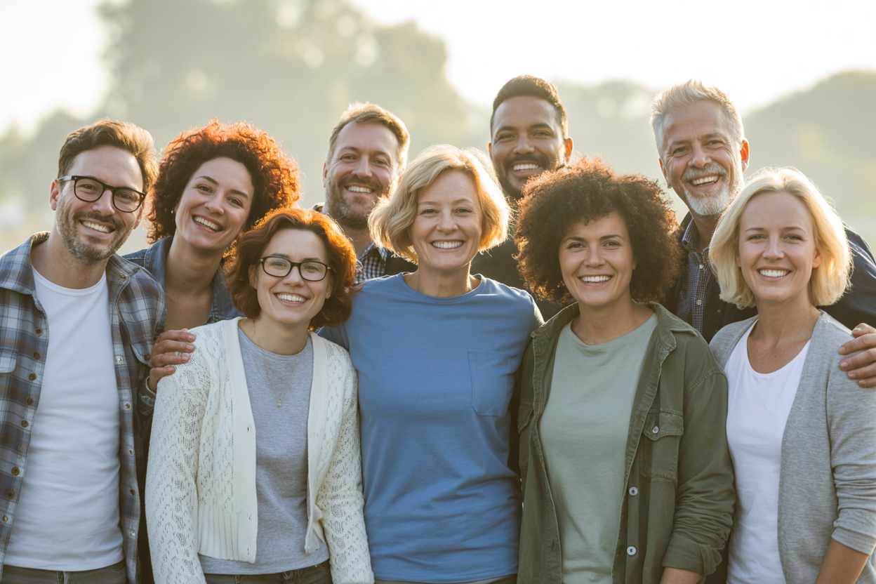 Community of people supporting each other